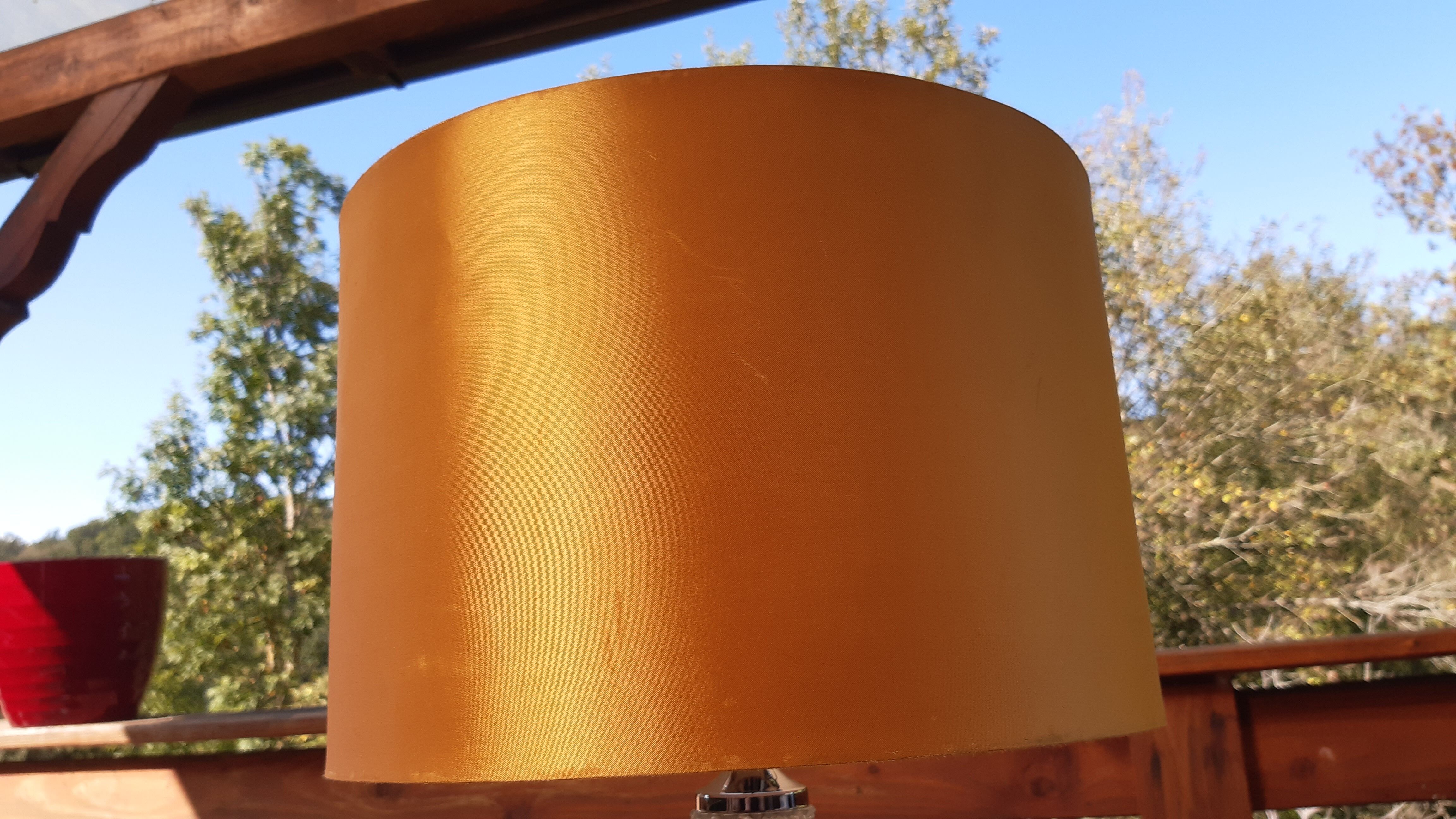 1970 Chiseled Glass Lamp