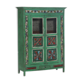 Green glazed mosaic cabinet