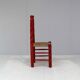 Ensemble de chaises rouges en jonc italien