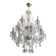 Maria Theresa Mid-Century Modern Italian 15-Light Crystal Chandelier, 1950s