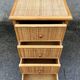 Maugrion weekly planner for Roche Bobois, wood and rattan, 1980s