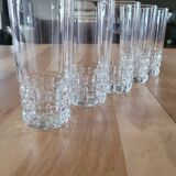 5 vintage BP Bormioli glasses
