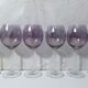 17 amethyst crystal glass goblets