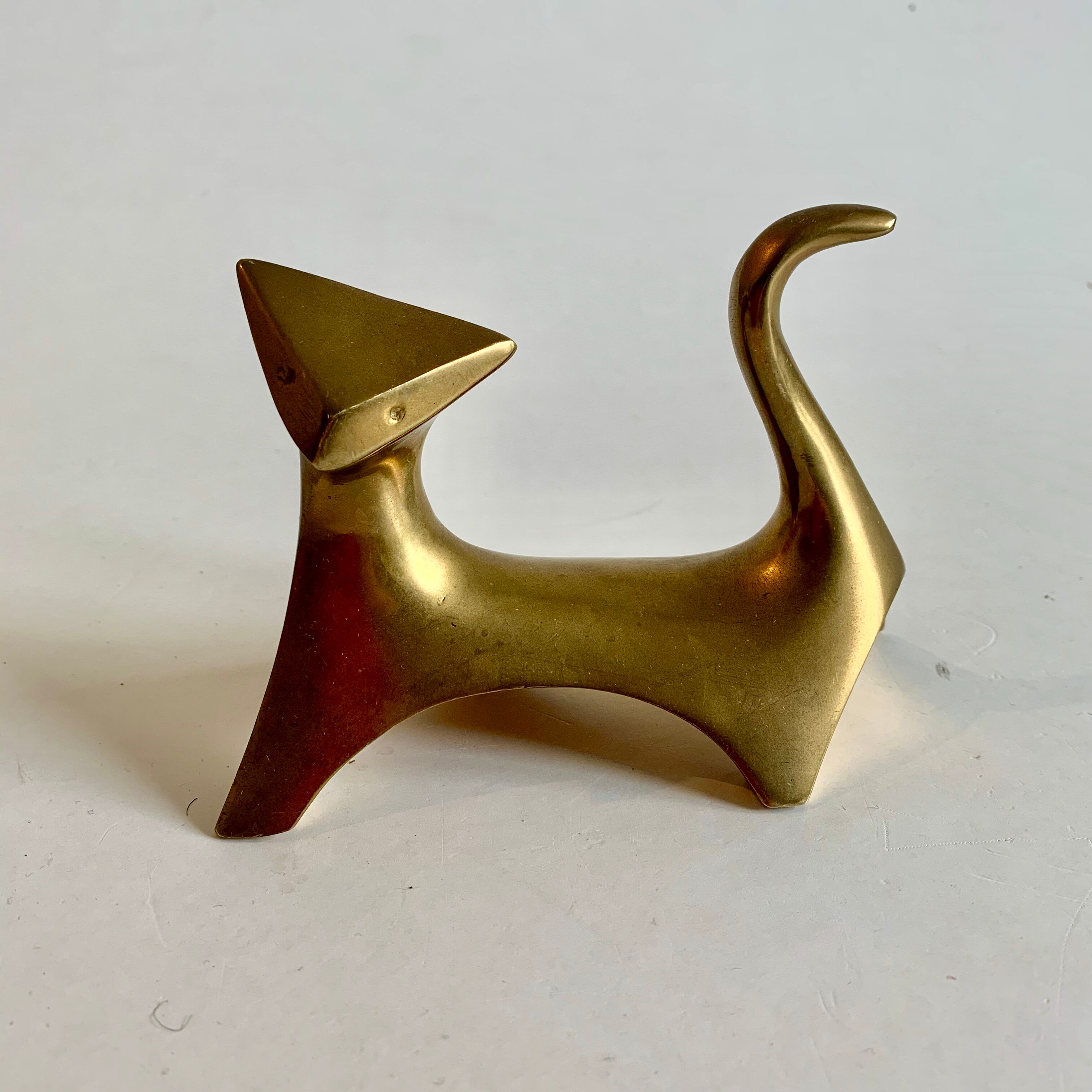 Brass cat, 1960s