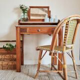 Table dressing table with Art Deco swivel mirror