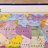 School wall poster Africa physical/political 140 cm x 97 cm brand soral