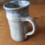 Blue grey ceramic milk jug