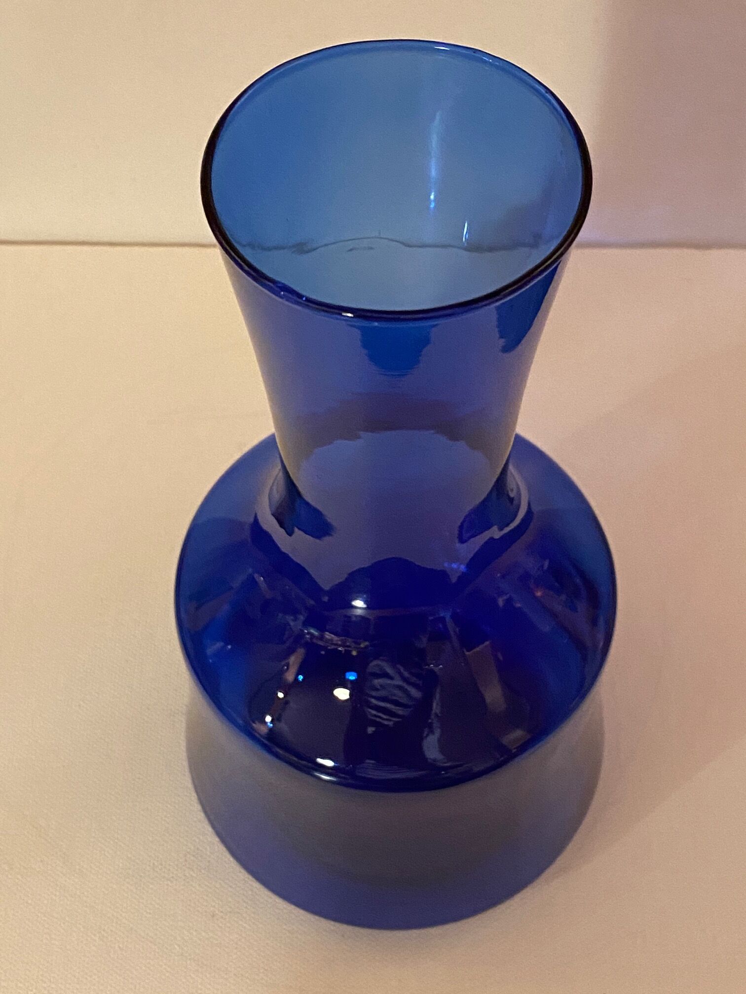 Cobalt blue vase