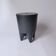Vintage black stool designed by philippe starck. 1970s-1980s
