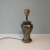 Twisted brass lamp from the 1970s