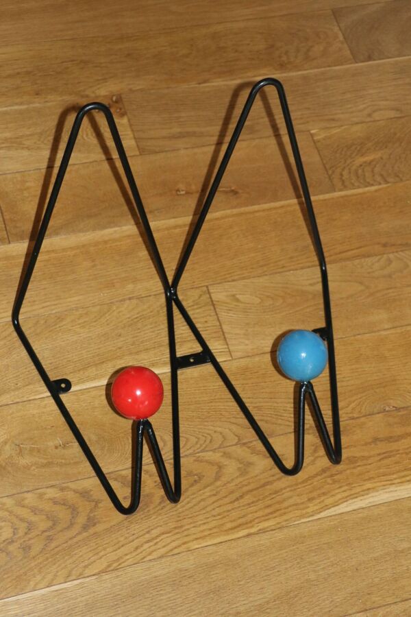 Patère roger feraud 2 boules 1950