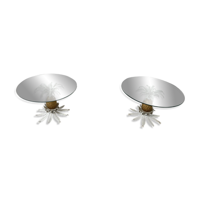 Paire de tables d'appoint ananas Hans Kögl, années 1960