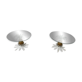 Pair of Hans Kögl pineapple side tables, 1960s