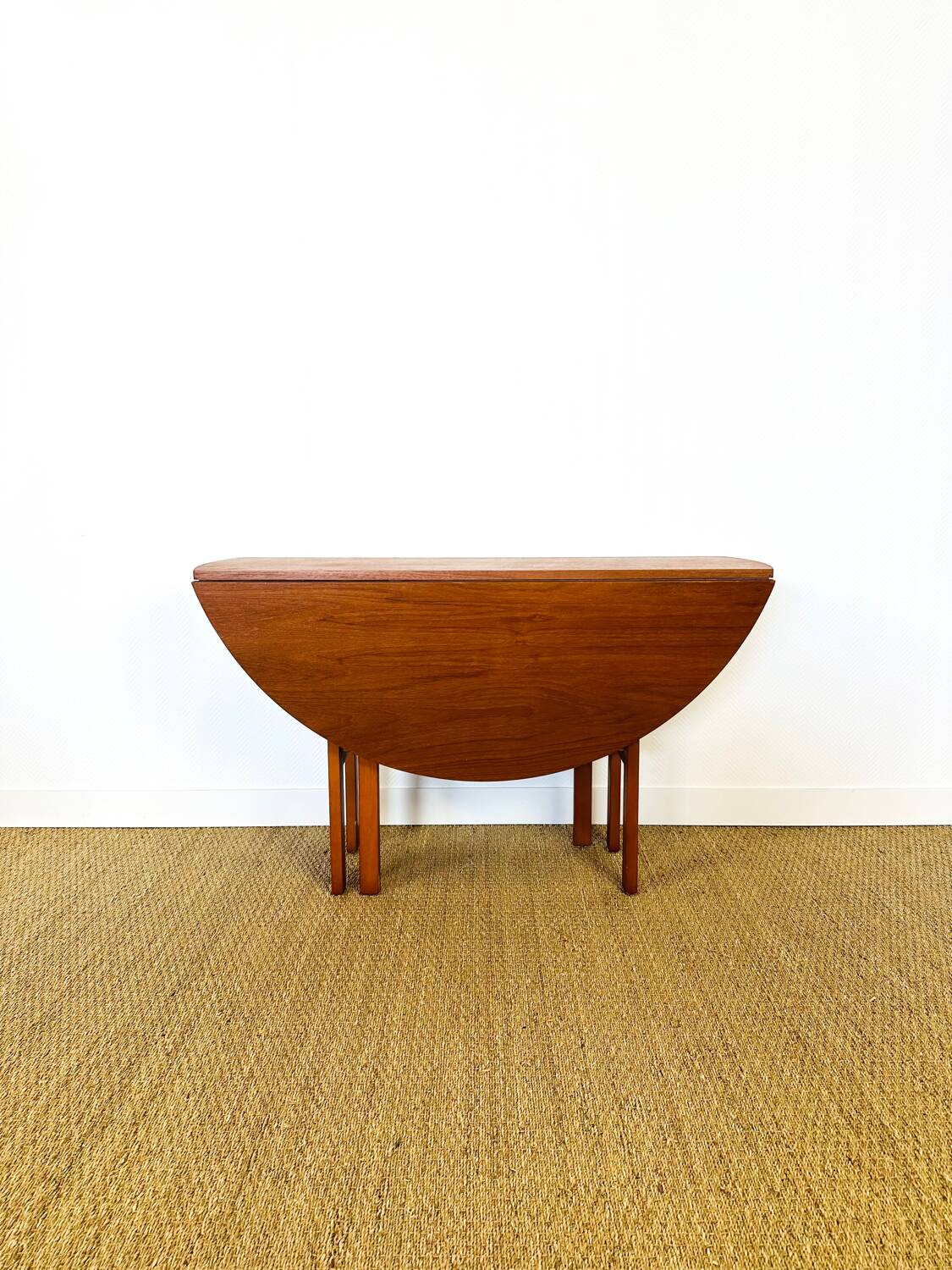 Scandinavian teak folding dining table