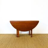 Scandinavian folding teak dining table