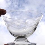 8 crystal champagne coupes