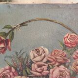 Canvas Flower basket 1940 signed
