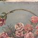 Toile Panier de fleurs 1940 signé