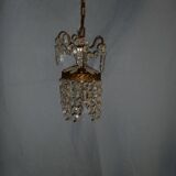 Petit lustre  "Rivière de diamants" en cristal blanc