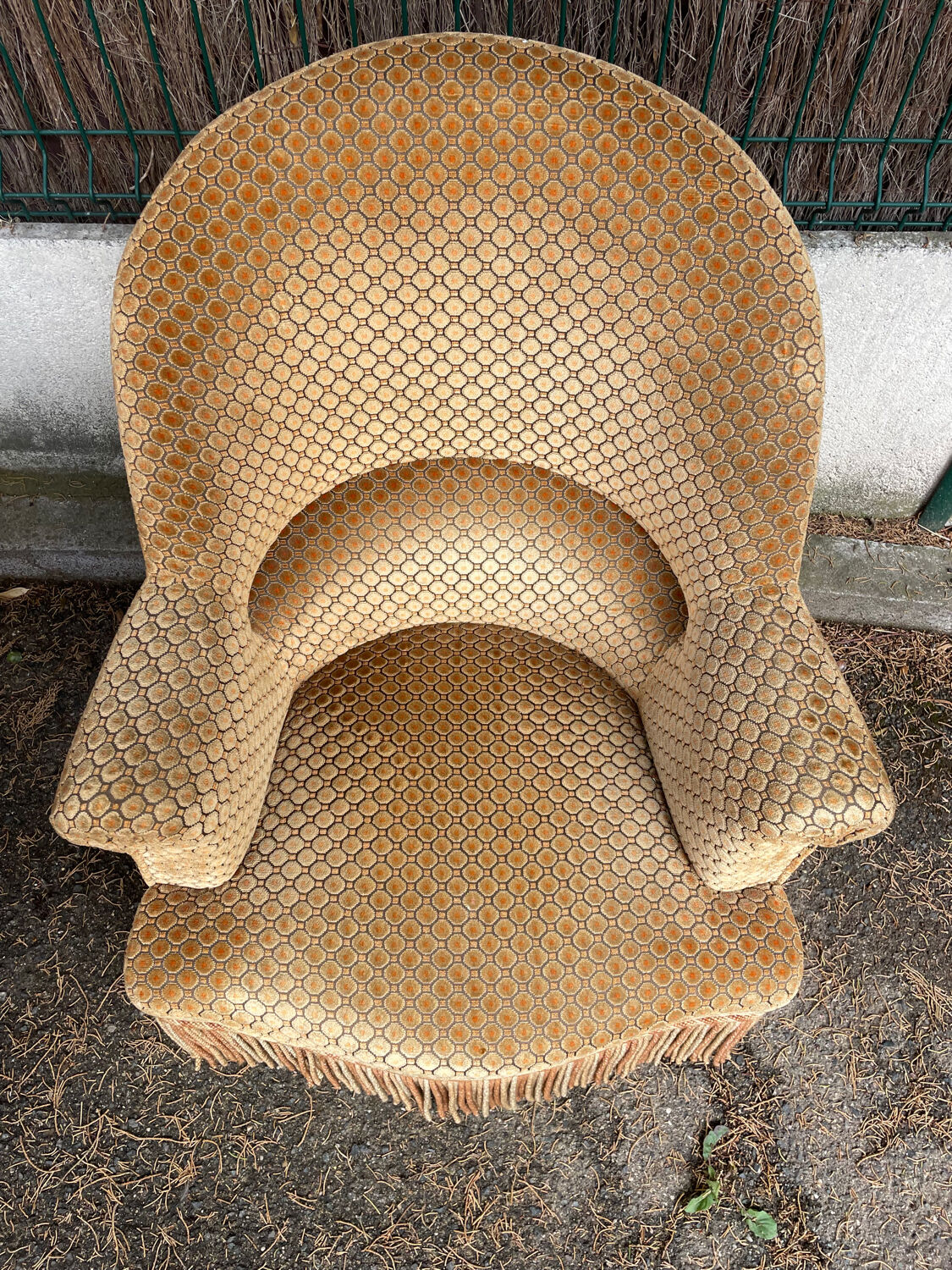 Piary of vintage toad armchairs
