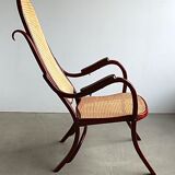 Thonet No. 1 Bentwood and Webbing Folding Arm Chair