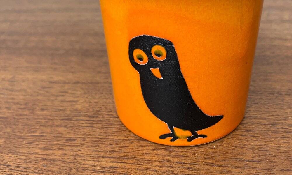 Mid-century German ceramic vases with owl and horse patterns from Wächtersbach, 1960s, set of 2.
