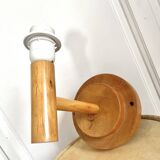 Wooden wall light Italy IMT 80s