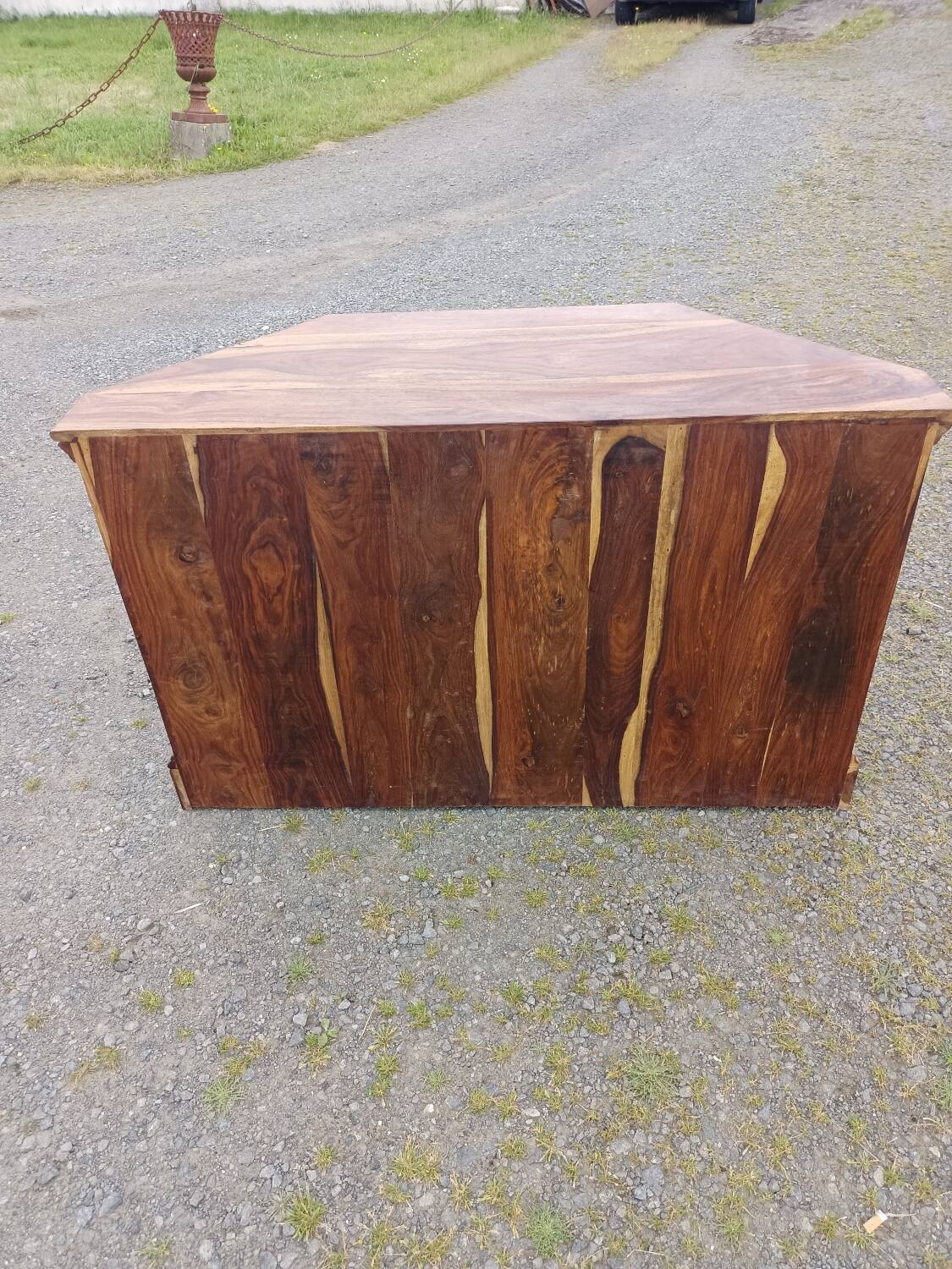 Exotic wood chest of drawers