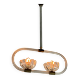 Venetian Murano glass chandelier with two light points circa 1950