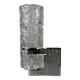1960s/70s Wall Lamp in Glass & Chrome, Brutalist German Design