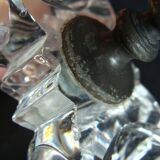 Double salt cellar in crystal and tin