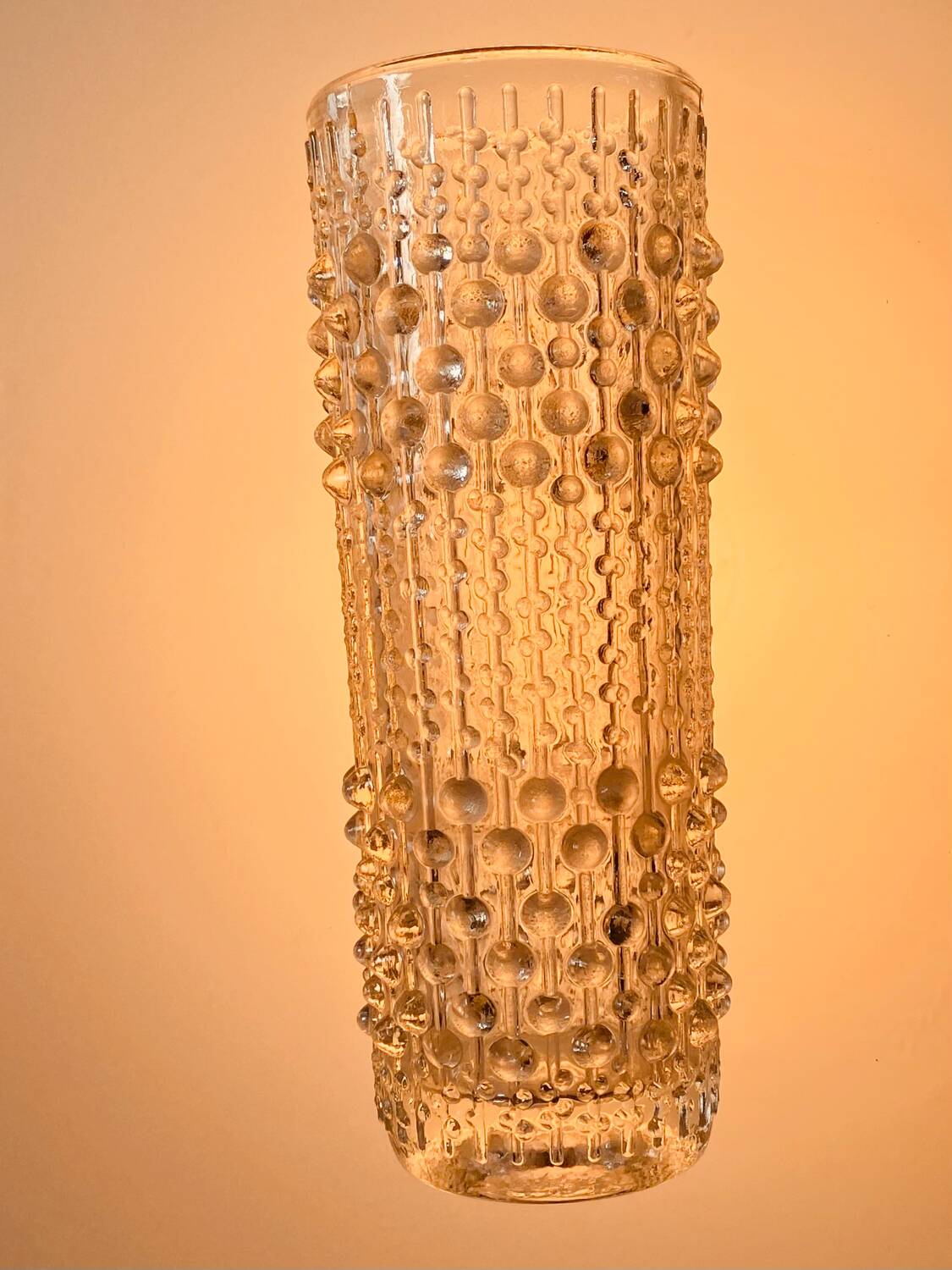 Vase en verre candle wax