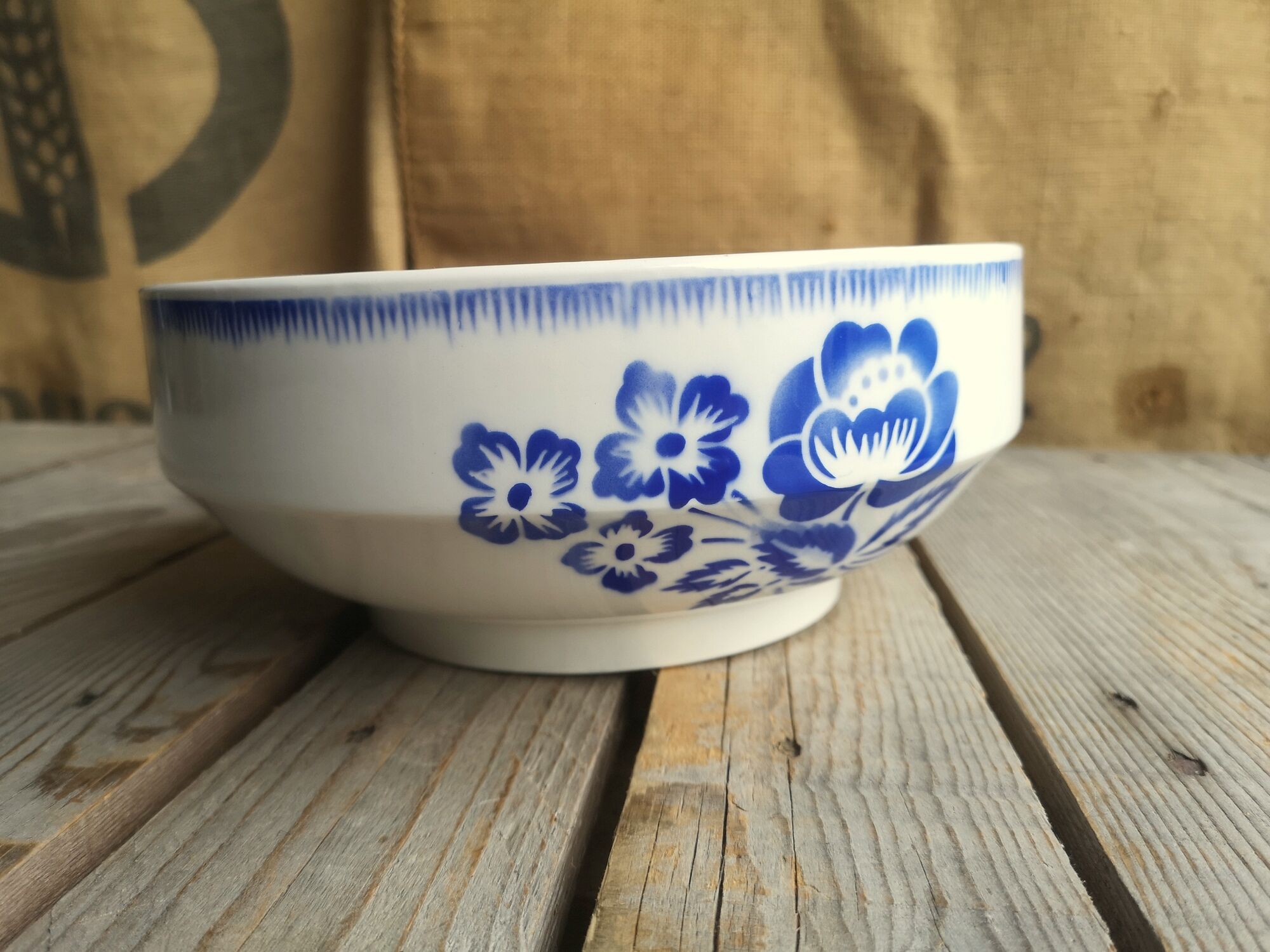 Ancient Saladier ceramics by Digoin Sarreguemines Model Simone