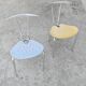 Postmodern pair of "Hole" accent chairs by Carlo Bartoli for Ycami 1993.