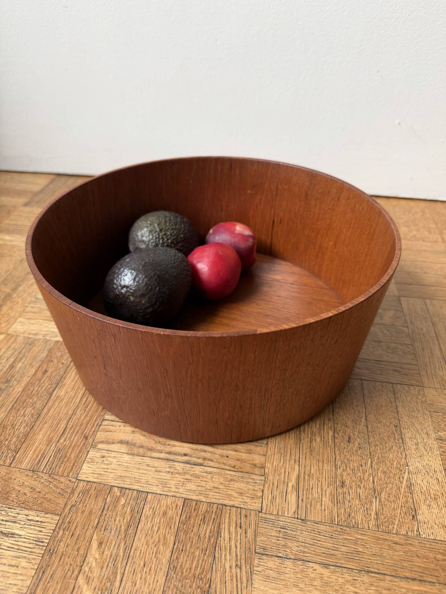 Servex, Sweden, teak fruit bowl, Scandinavian