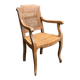 Barber's armchair in wood cannage and straw 1900