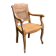 Barber's armchair in wood cannage and straw 1900