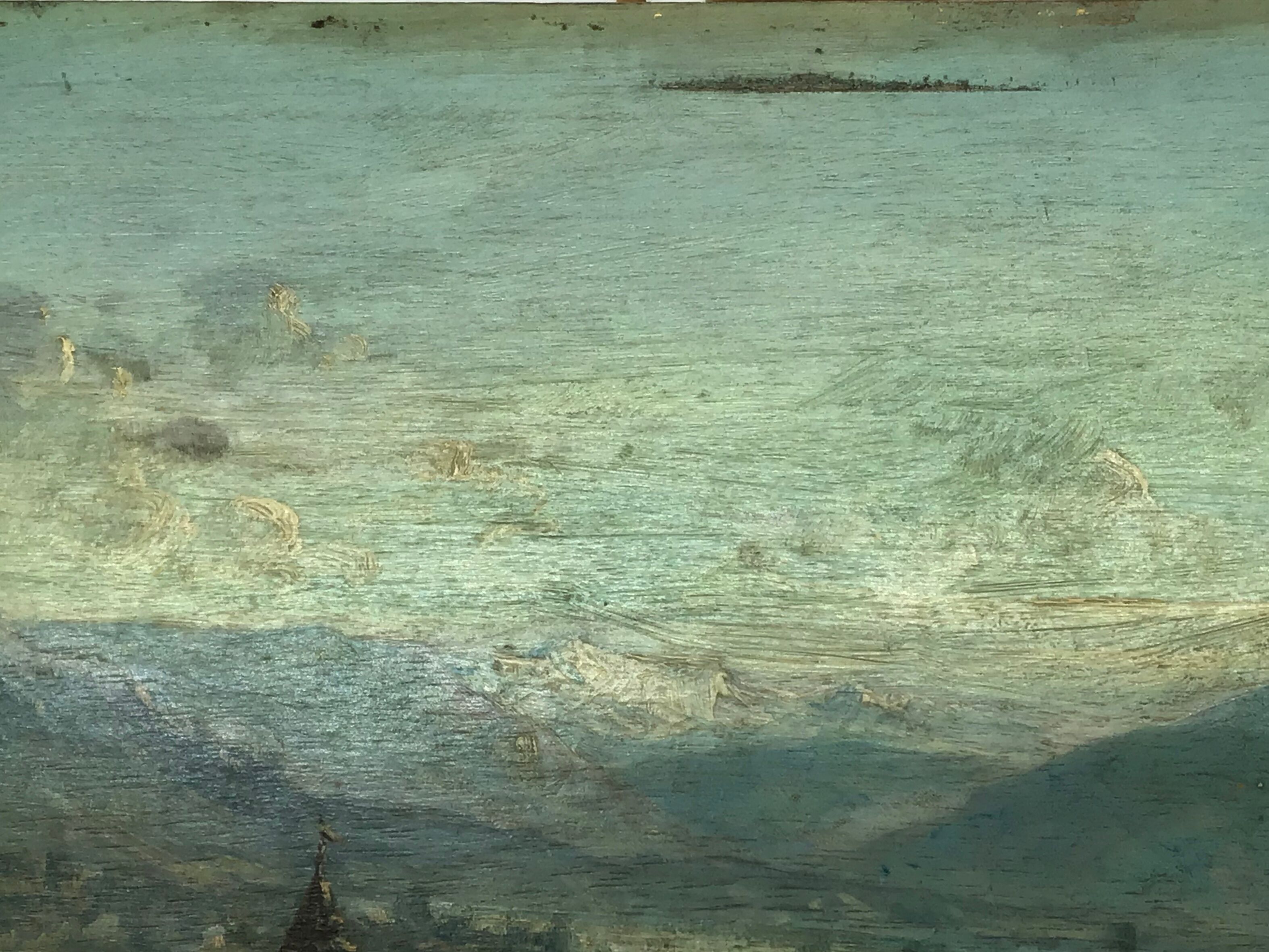 Ancient painting , Swiss landscape, signed and dated 1894