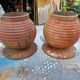 Pair of Cast Iron Vases 1900 from Charleville-Mézières