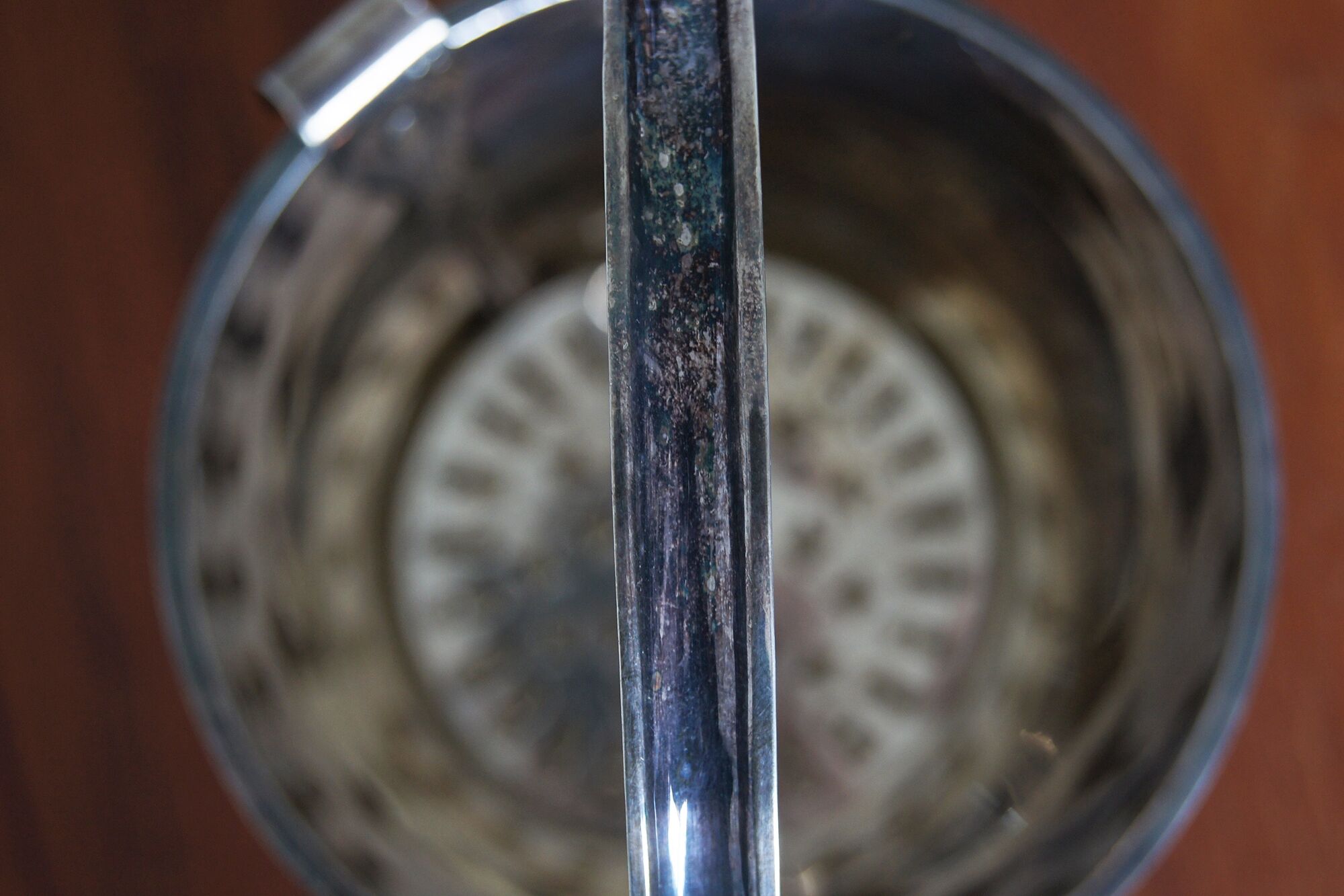 Vintage modern silver-plated ice bucket, 1930