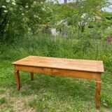 Blonde cherry farmhouse table