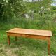 Blonde cherry farmhouse table
