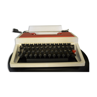 Machine à écrire SVM 315 rouge et blanche