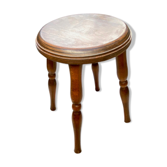 Vintage stool turned wooden legs