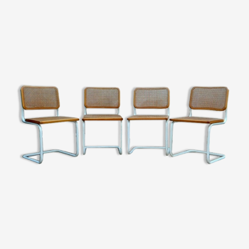 4 chaises par Marcel Breuer B32 cesca