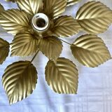Wall lamp or ceiling lamp golden flower