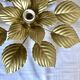 Wall lamp or ceiling lamp golden flower