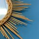 Wicker sun mirror 60cm
