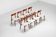 Harry Ostergaard set of eight dining chairs in teak Randers Denmark 1960