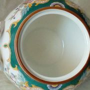 Sarreguemines earthenware sugar bowl minton decor model 5/215